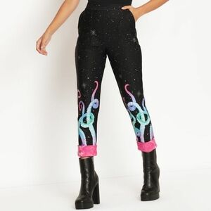 Blackmilk Space Tentacles Cuffed Pants